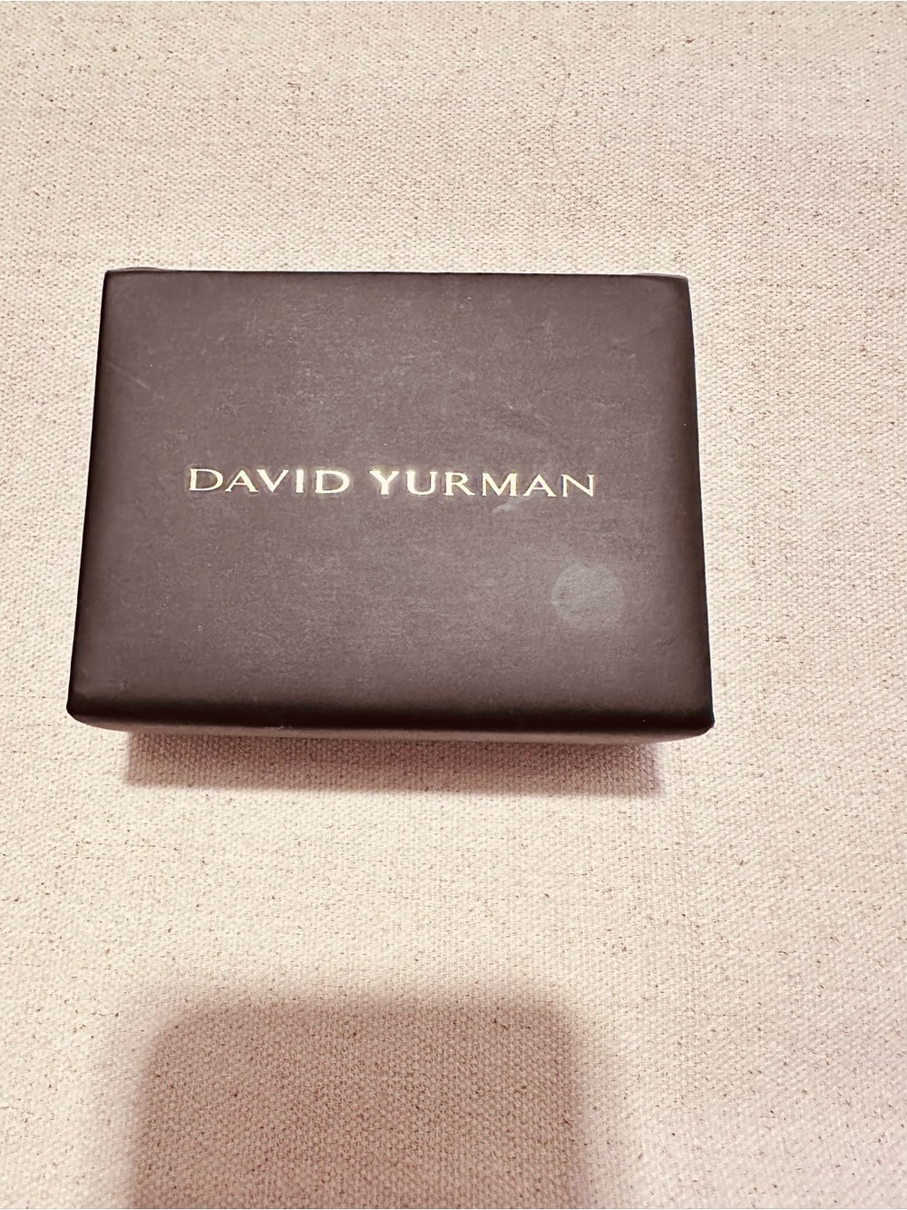 David Yurman | Travel Jewelry Holder | Black Jewelry Box with Gold Logo